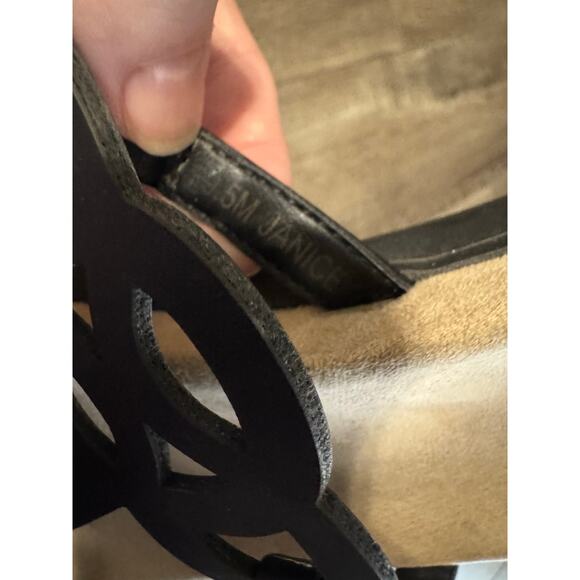 Soul‎ Naturalizer Janice Black Sandals Flip Flops Size 9.5 - Picture 5 of 6